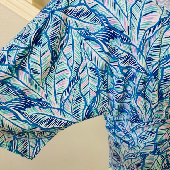 Lilly Pulitzer Parigi Dress Bennett Blue Lets Mango Size XL - Picture 6 of 10